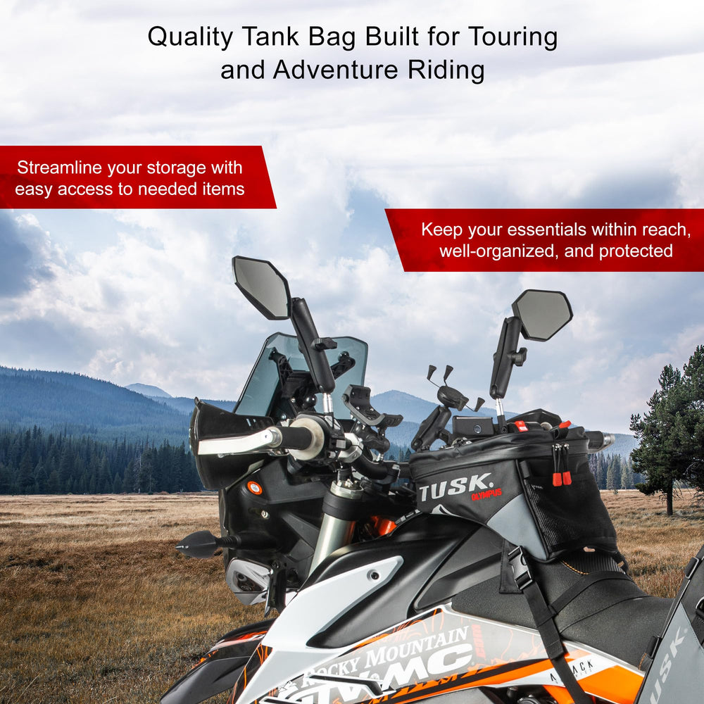 TUSK rain cover stowed inside pocket for weather protection convenience