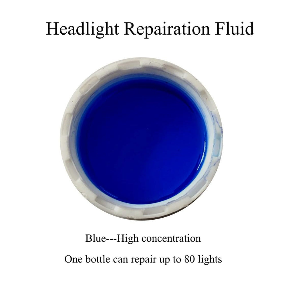 TUTOOLS being applied to headlight lens illustrating clearer light output