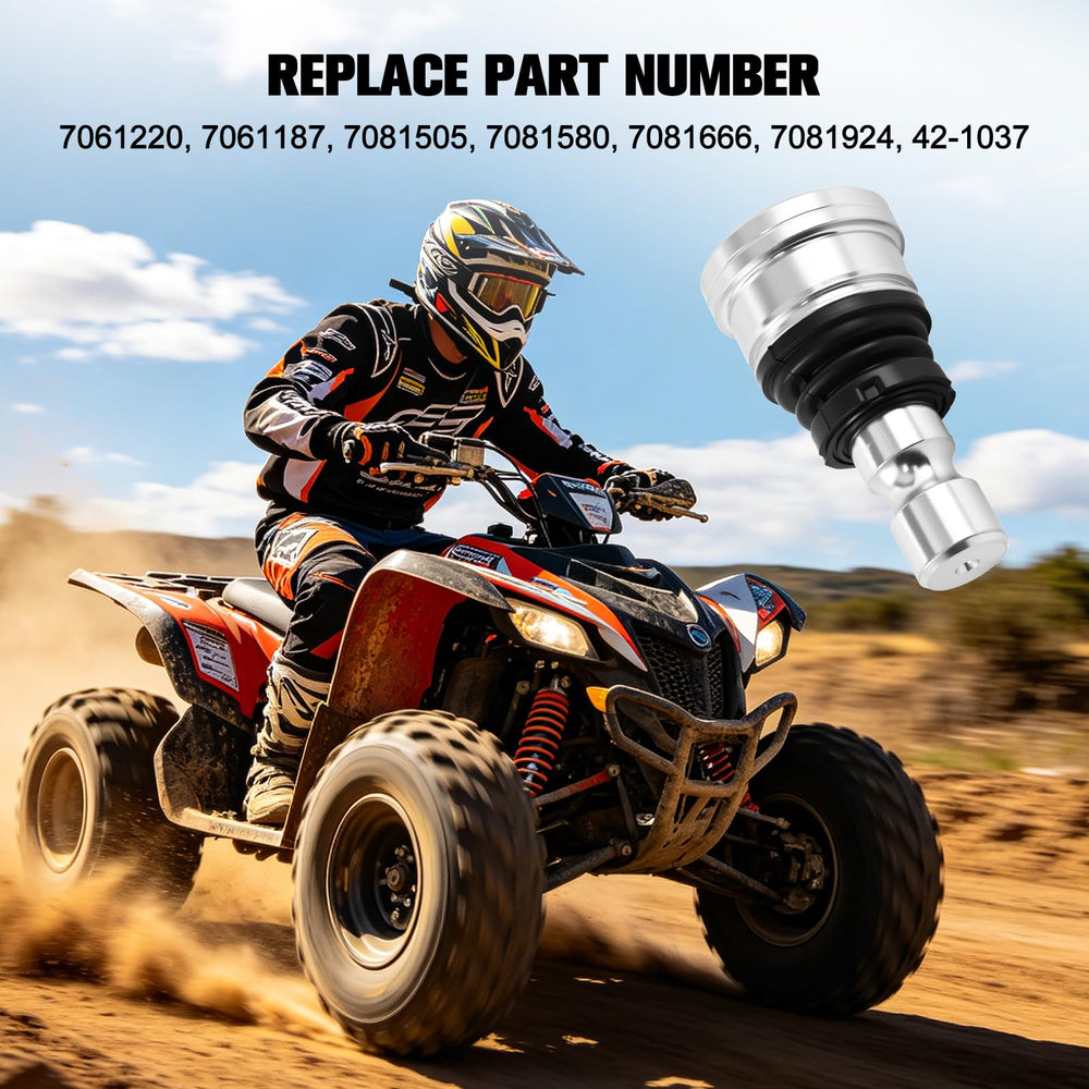 Tutor Auto ball joint close-up revealing durable joint construction for improved steering control