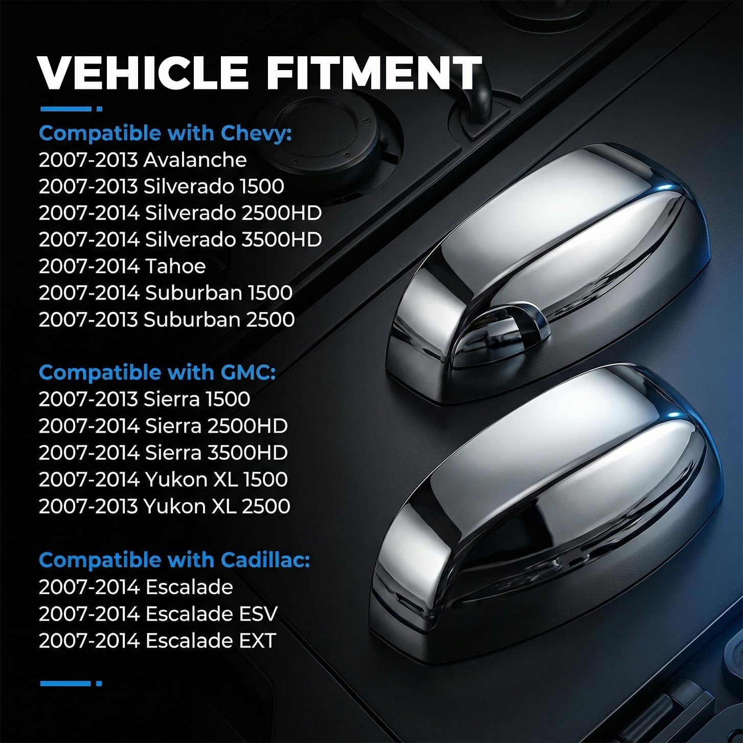 Tutor Auto close-up of chrome finish highlighting durable, reflective surface benefit