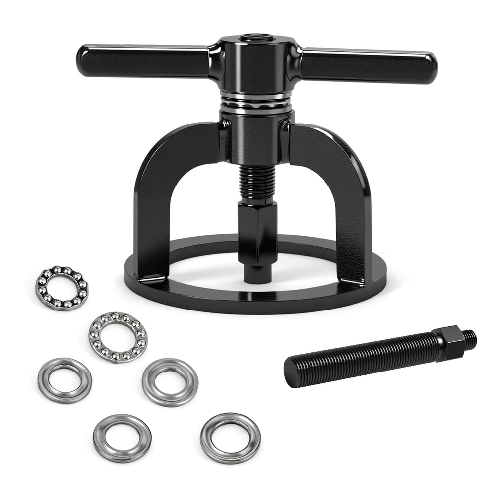 Tutor Auto front view of clutch compressor showing robust frame and quick setup benefit