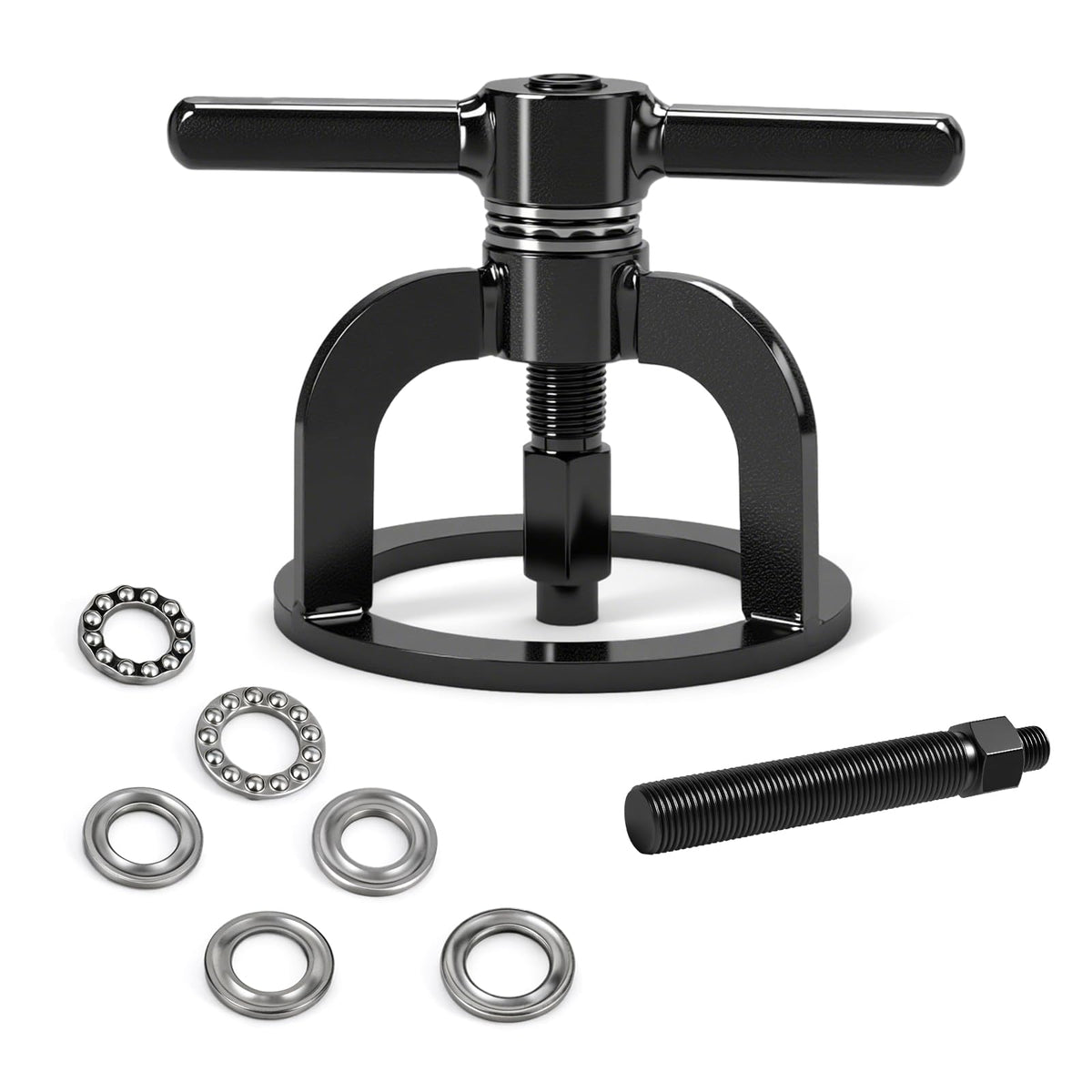 Tutor Auto front view of clutch compressor showing robust frame and quick setup benefit