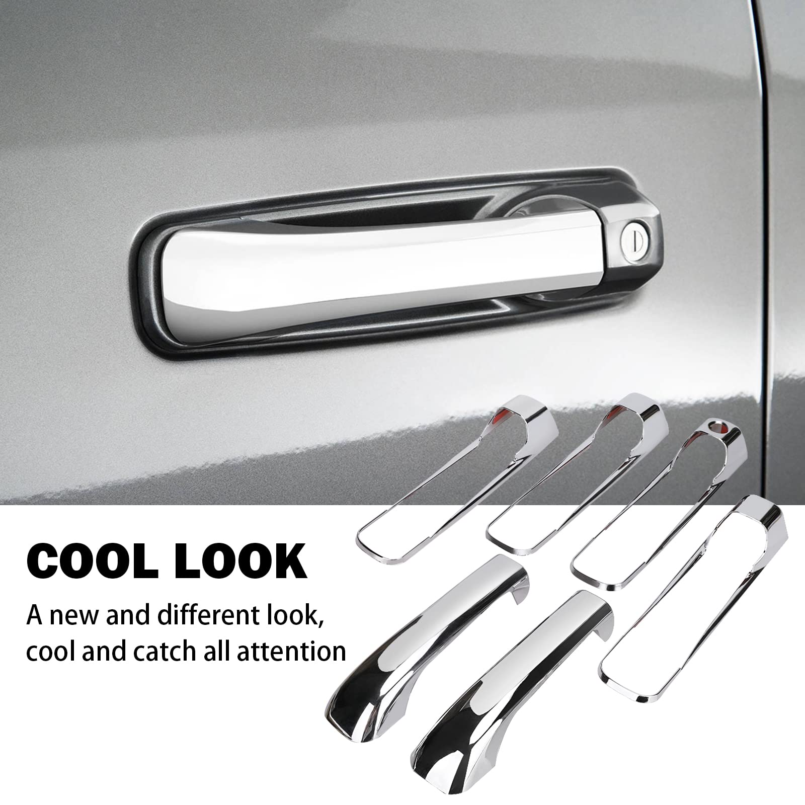 Tutor Auto installed passenger handle close-up showing precise fit and visual upgrade