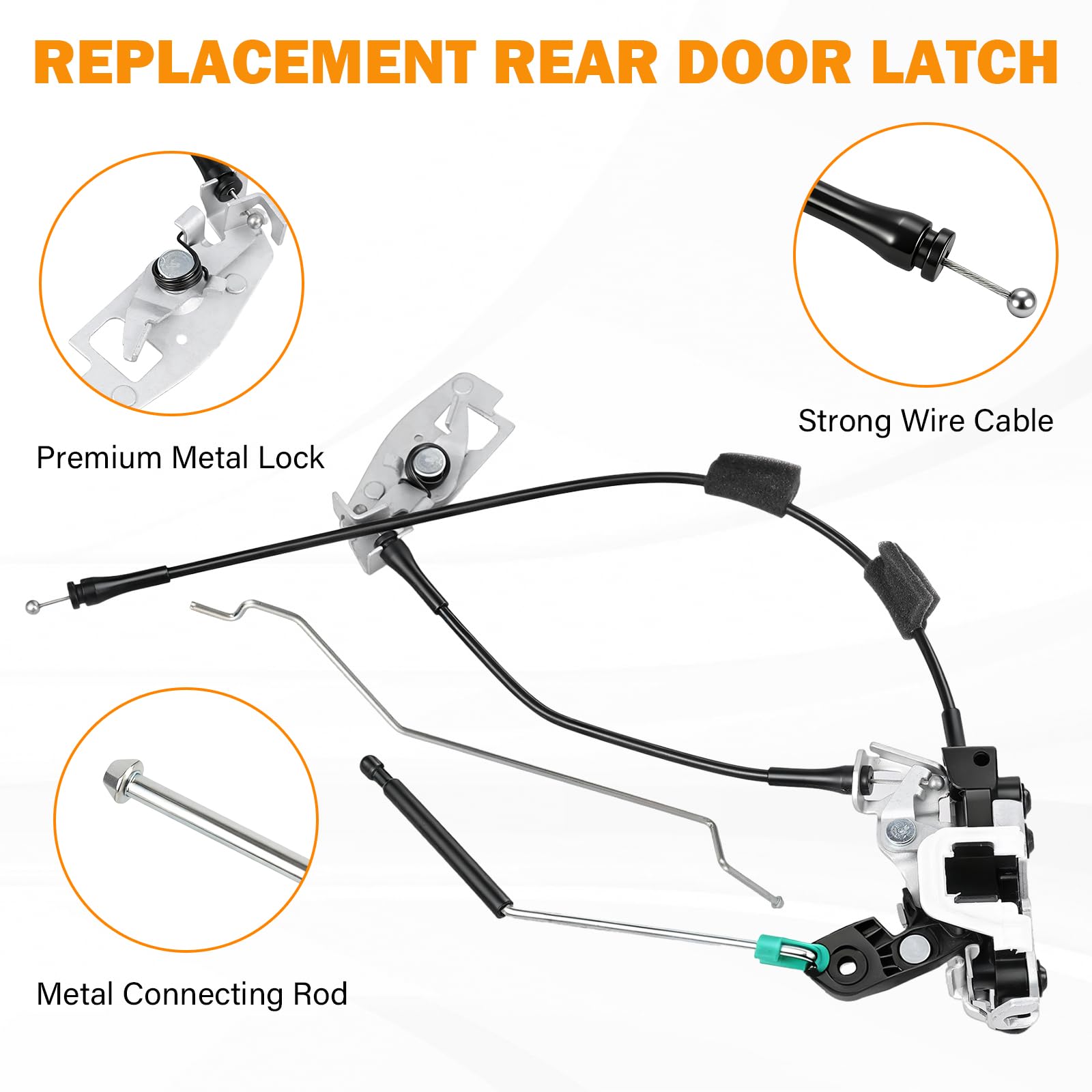 Tutor Auto latch assembly beside tools showing scale and easy installation
