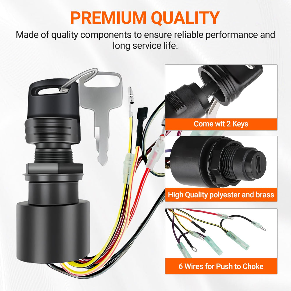 Tutor Auto color-coded 6-wire harness detail for straightforward installation