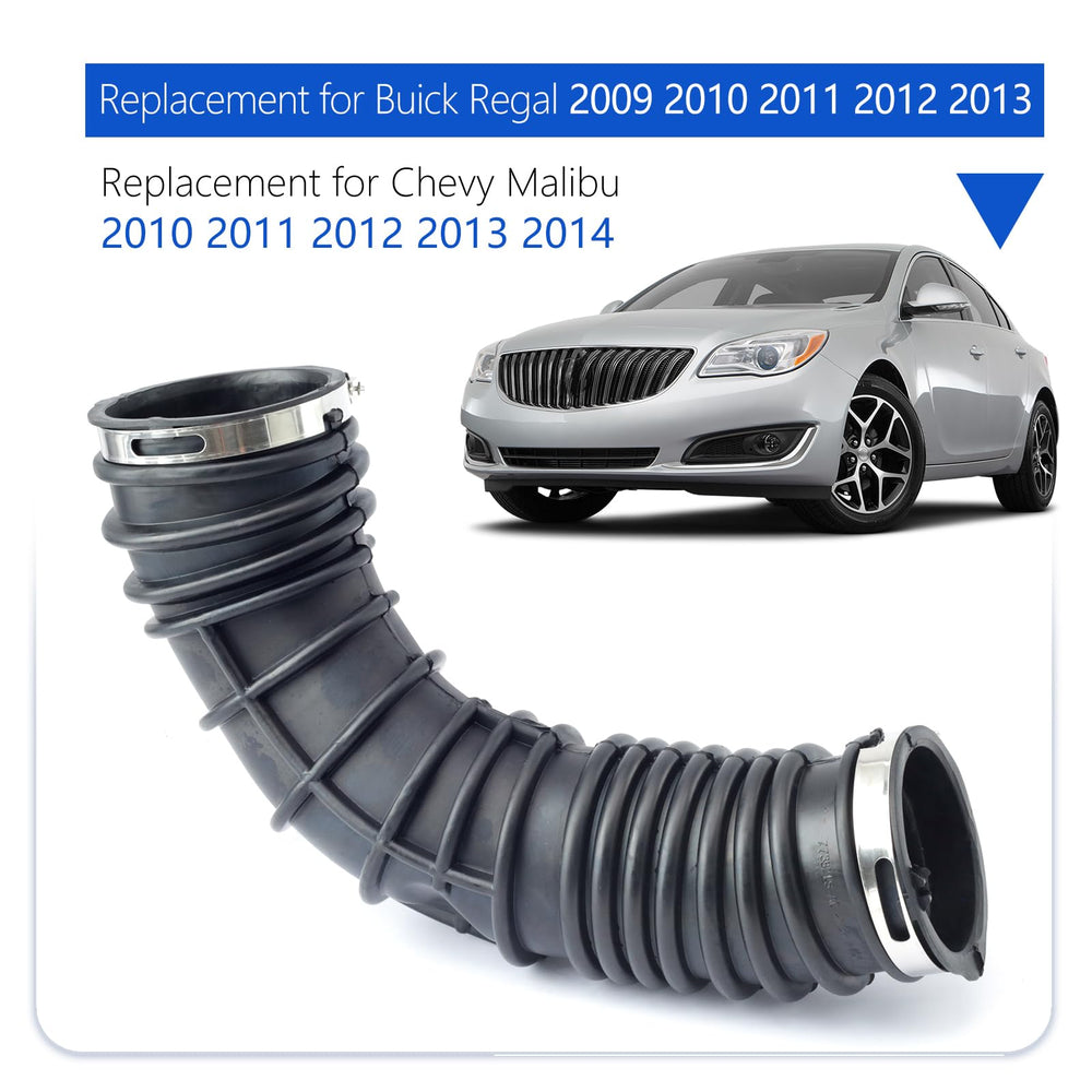 TUTUSIA intake hose angled to show mounting points for straightforward installation benefit