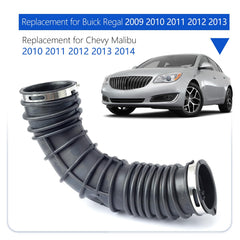 TUTUSIA intake hose angled to show mounting points for straightforward installation benefit