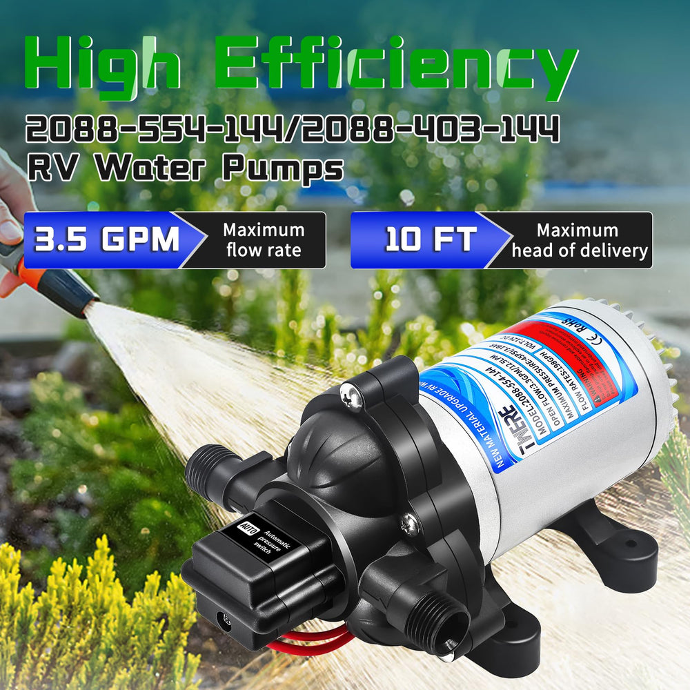 TWERE pump with 1/2-inch MNPT connection for secure plumbing attachment