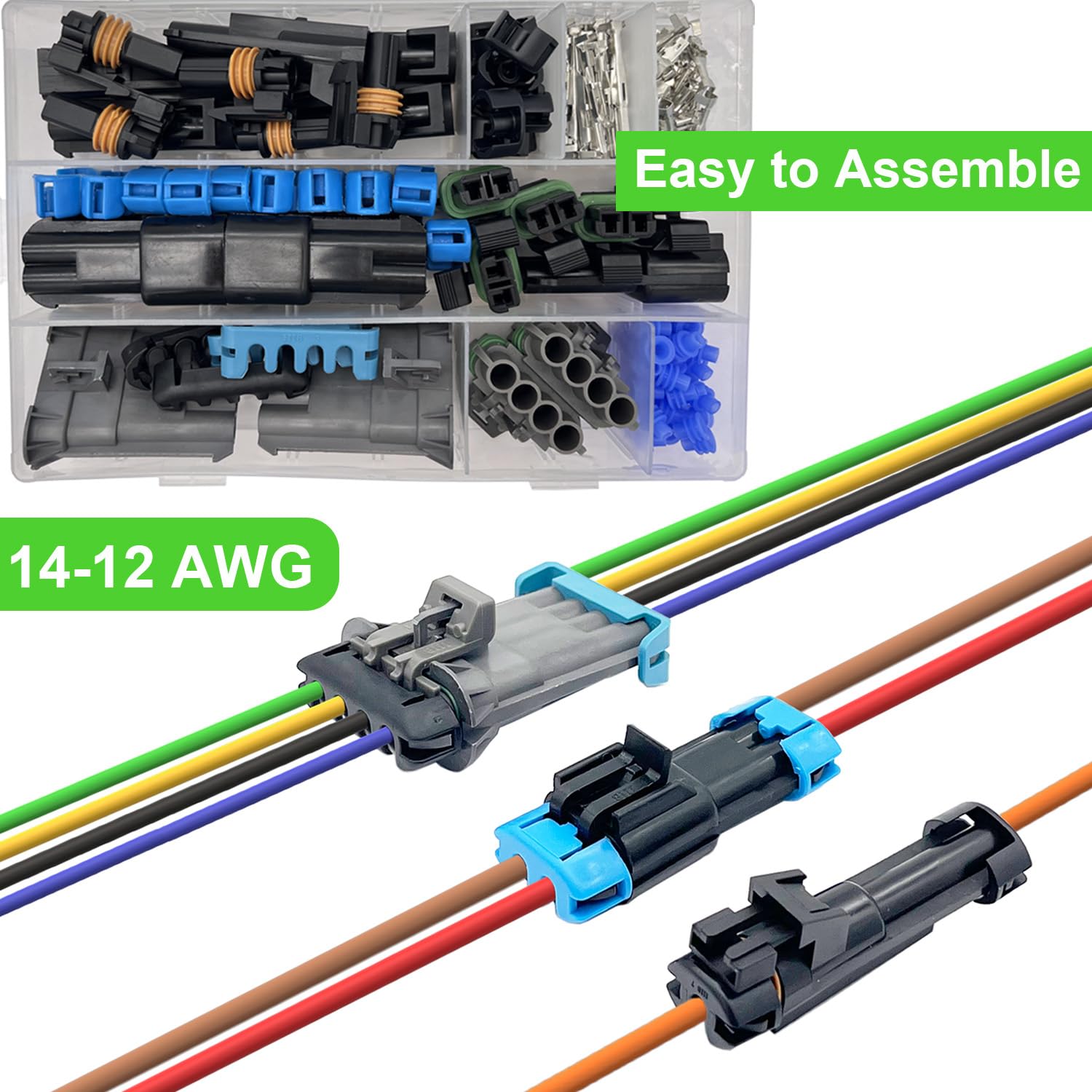 Twippo connectors used in marine wiring demonstrating waterproof protection in a boat environment