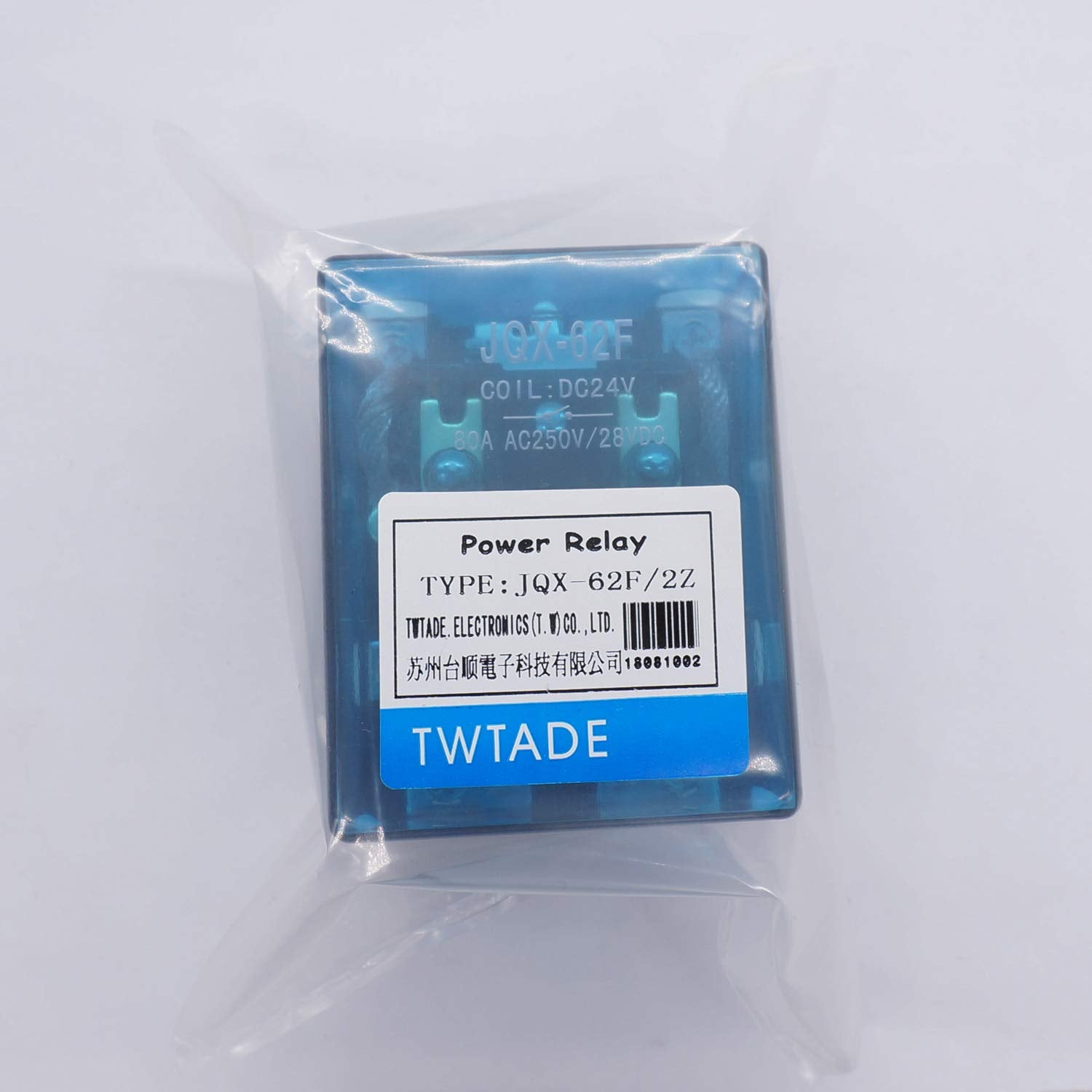 TWTADE package contents with relay and eight terminals for quick setup