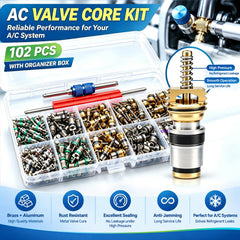 TWTADE valve core removal tool held in hand to show ease of core extraction and installation