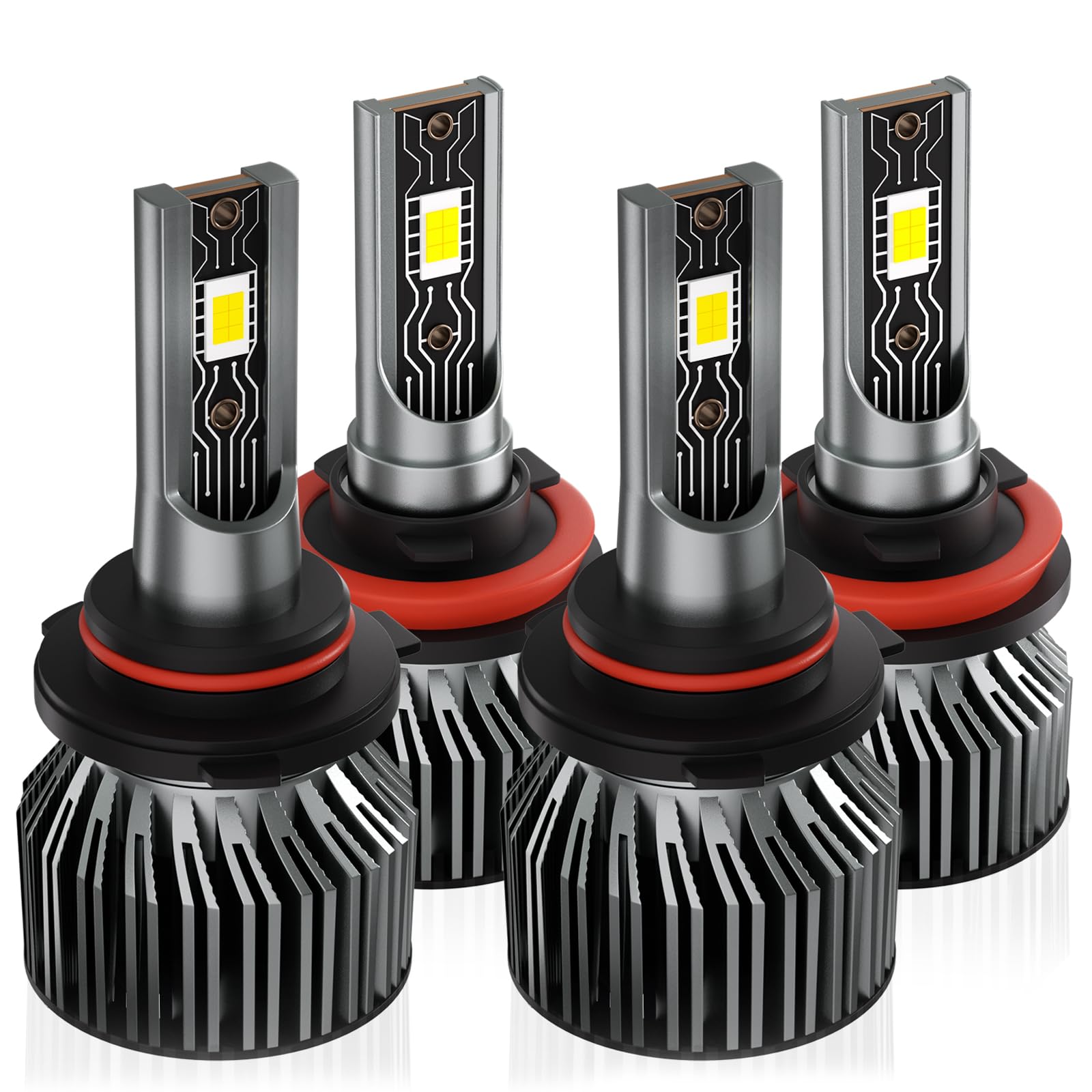 TXBILMOO 4-pack front packaging showing compact, ready-to-install bulbs