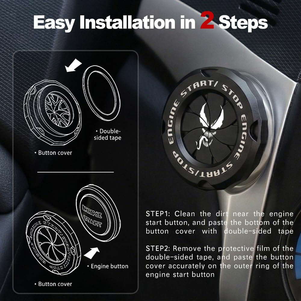Tybasthe size comparison with coin showing fit for most car push-start rings