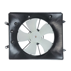 TYC cooling fan assembly front view showing complete motor and shroud for easy fit