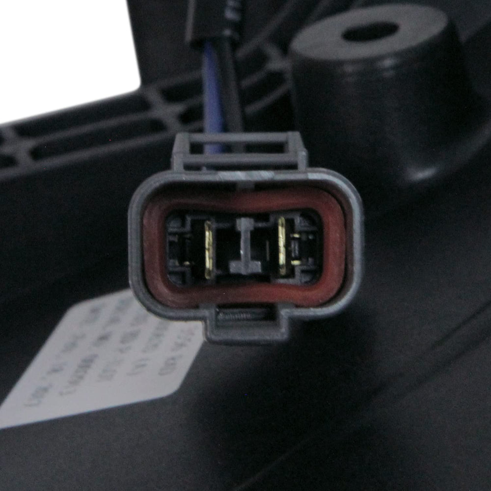 TYC fan assembly installed in Honda Pilot engine bay demonstrating direct OE fit