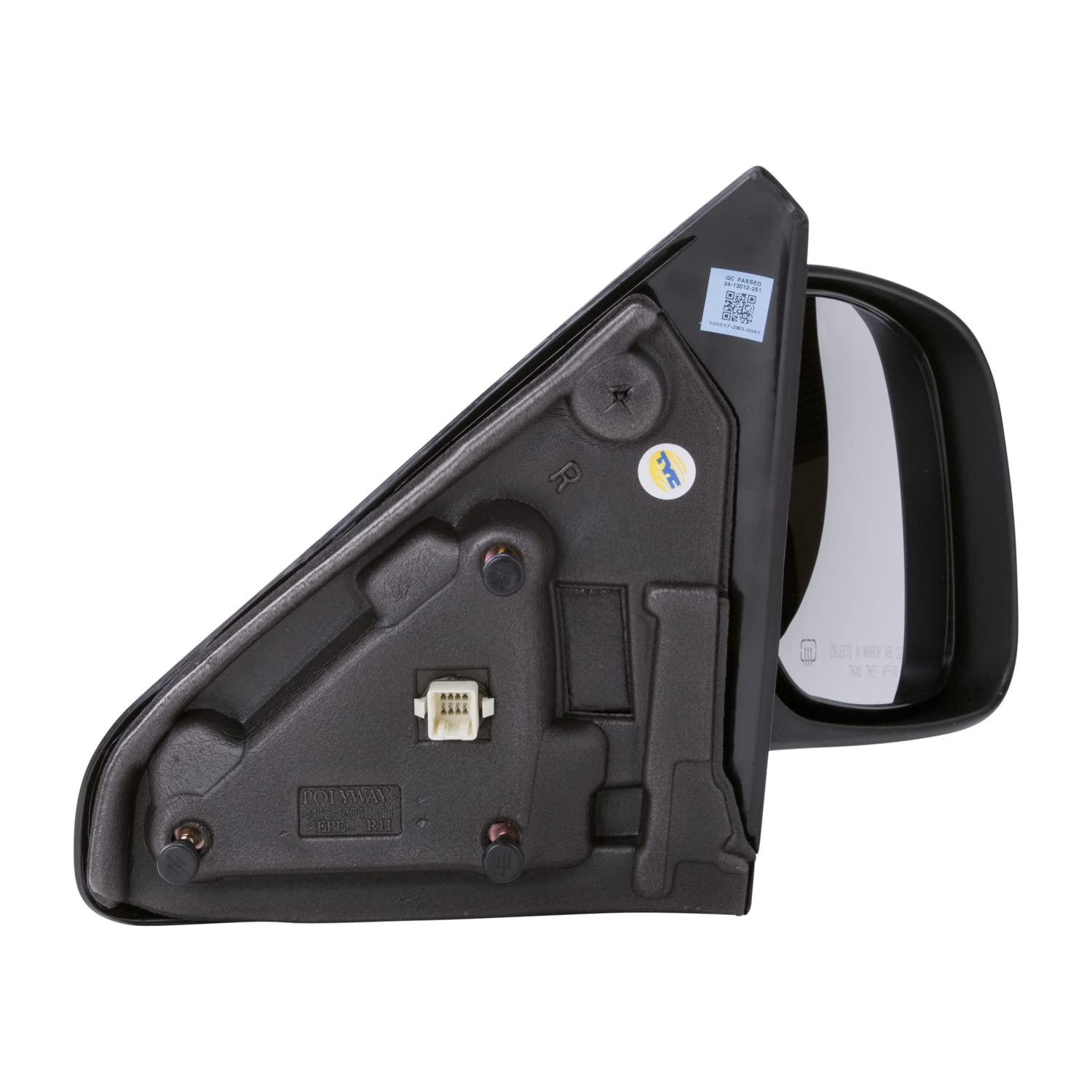 TYC mirror installed on Dodge Ram demonstrating restored visibility and plug-and-play ease