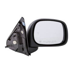 TYC mirror close-up of glass and bracket detailing durable construction and secure mount