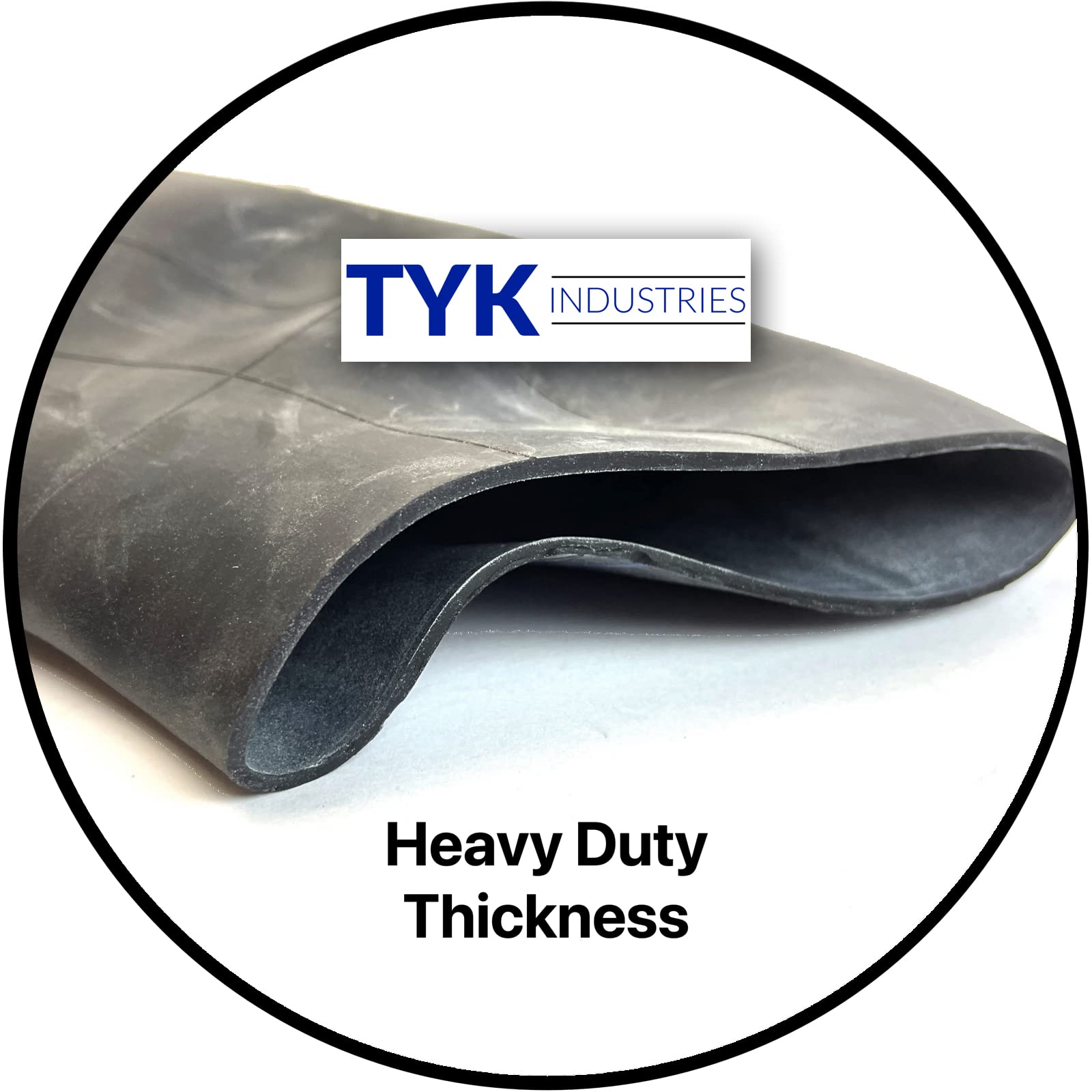 TYK Industries thick butyl rubber texture detail demonstrating puncture resistance