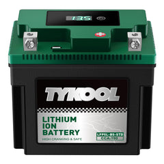 TYKOOL front view showing battery shape and mounting benefits