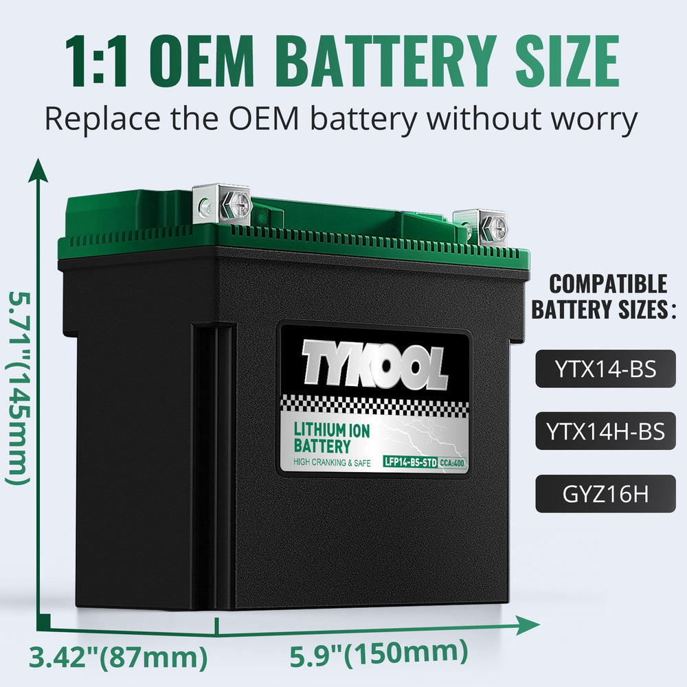 TYKOOL terminal close-up demonstrating rugged connectors for reliable starts