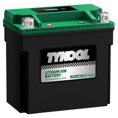 TYKOOL close-up of integrated LCD giving instant voltage readout for riders