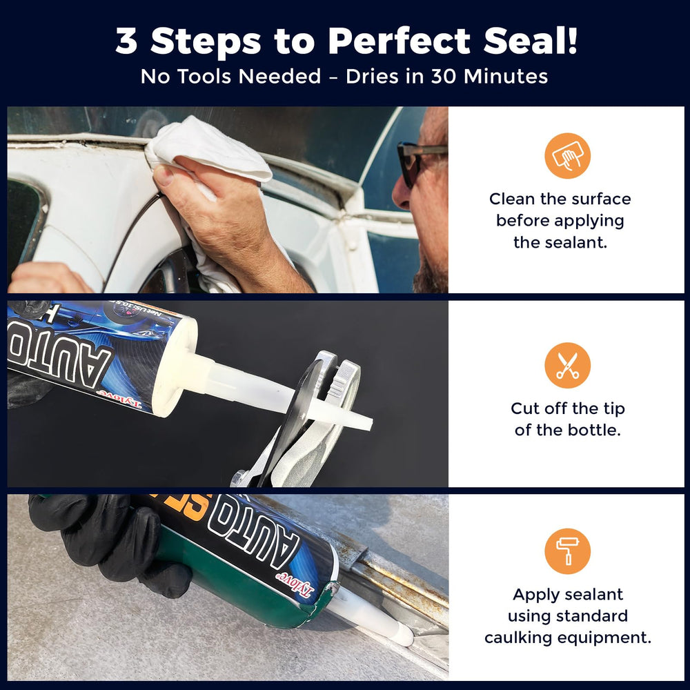 Tylove sealing an RV roof seam showing waterproof protection and flexibility