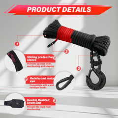 TYT forged heavy-duty winch hook detail showing strong latch and secure connection
