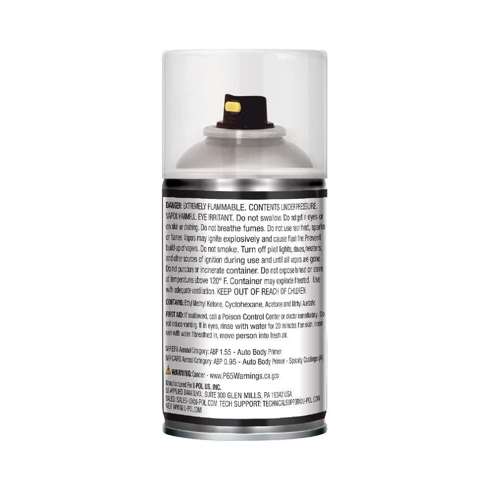 U-POL primer beside paint swatches aiding accurate color matching before painting