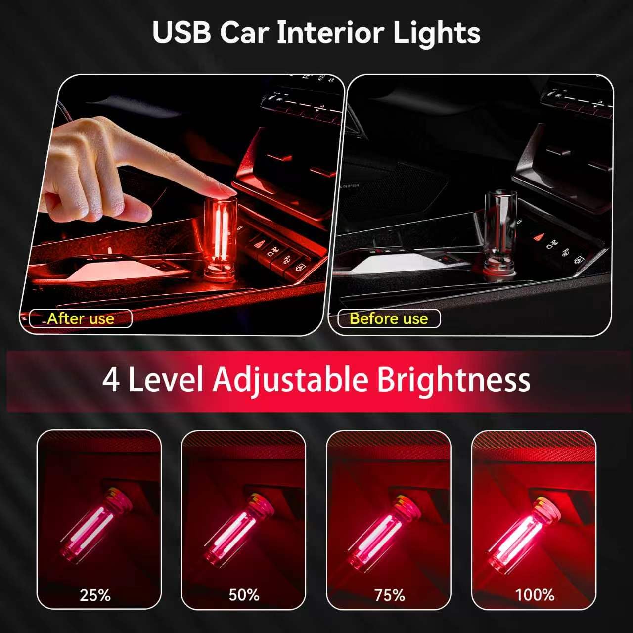 UBAPEV touch dimming action with finger press, simple brightness control benefit