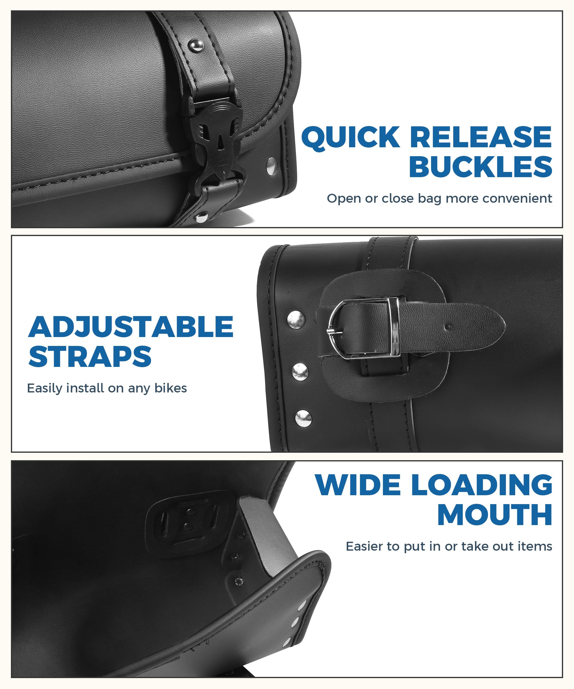 UBOG mounting straps with holes beside bag for adjustable secure fit