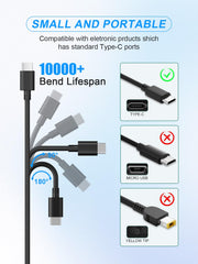 UCANUUP TPE cable closeup showing tougher, flexible wire for safer handling