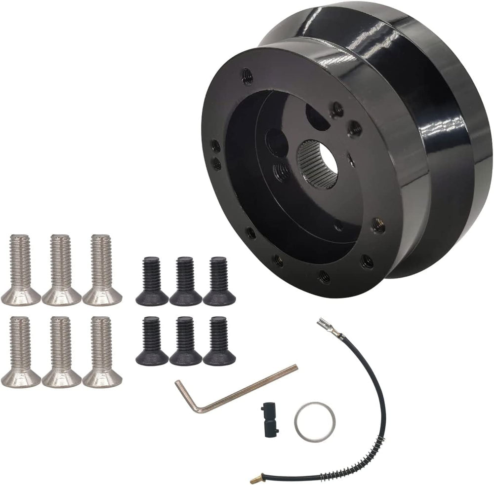UcarSoon front view hub adapter showing bolt pattern and clean finish, ensures secure mounting