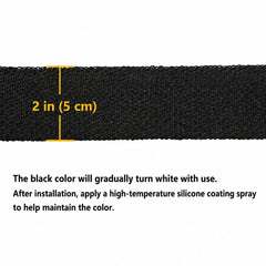 Ucreative wrap installed on motorcycle header reducing under-hood heat