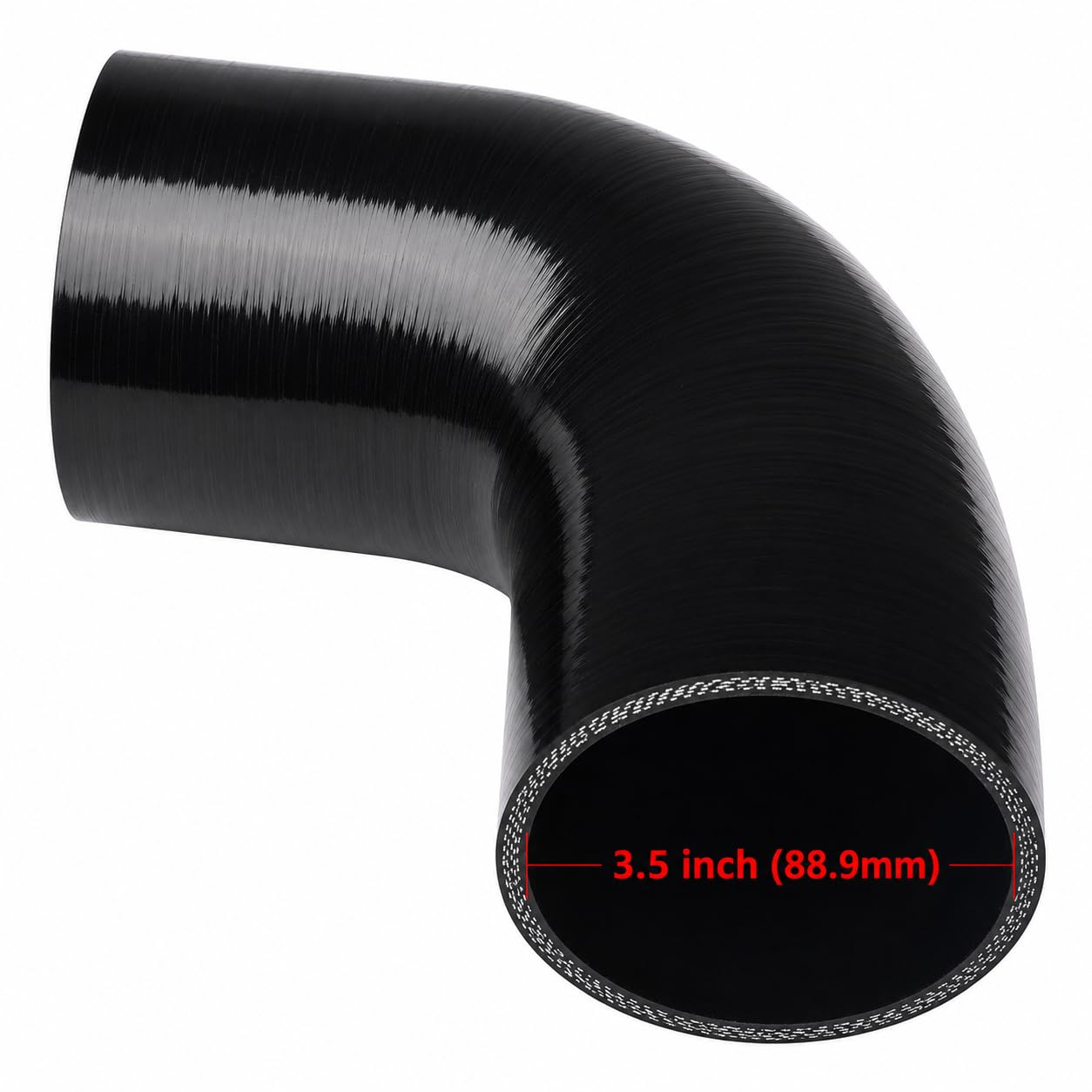 Ucreative side profile showing 5" leg length and secure clamp area benefit