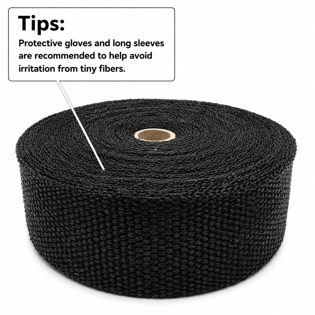 Ucreative roll beside ruler showing 2" width and long 50' length benefit