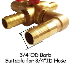 Uenede valve installed on a vehicle heater hose demonstrating reliable flow control
