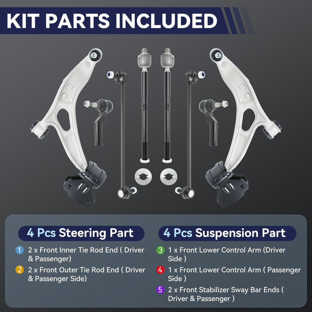 UGFC stabilizer sway bar end links pair illustrating reduced suspension play