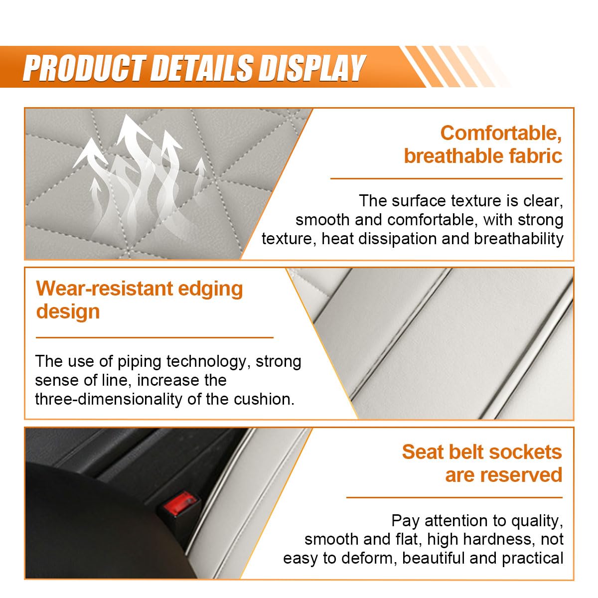UHANBUT storage pocket detail keeping phone and cards within reach
