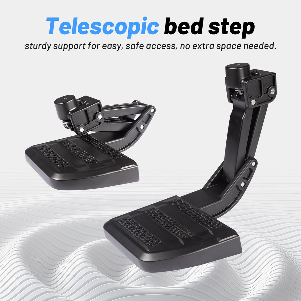Uilffur step deployed with foot press demonstrating quick and safe access