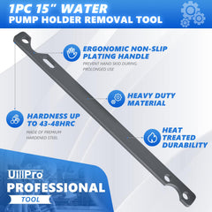UillPro pulley holder bar mounted illustrating secure pulley stabilization