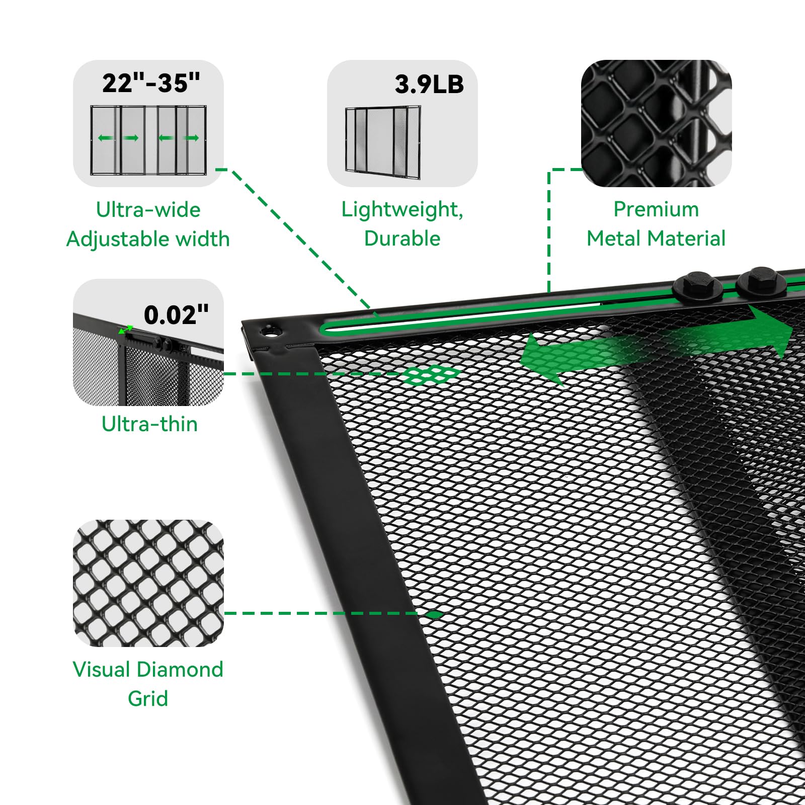 ULITECO hardware layout with screws and drill bit for easy installation