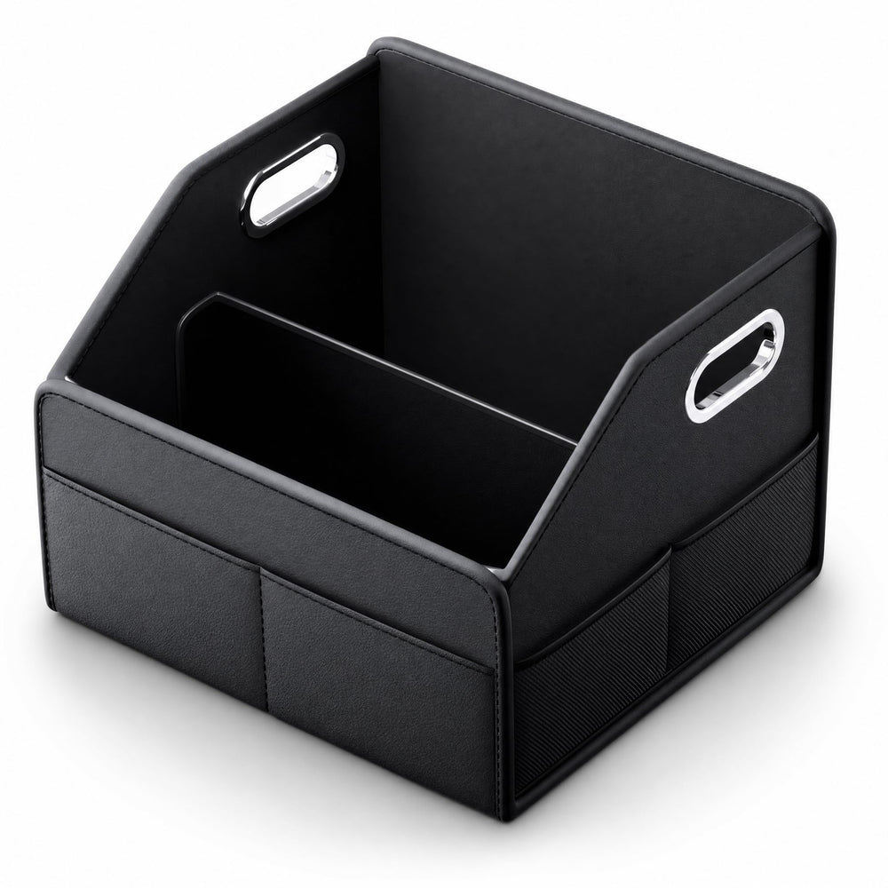 ULPOCMU front view showing compact car caddy and handles for organized storage