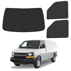 ULROLIT front windshield shade showing full coverage and UV protection