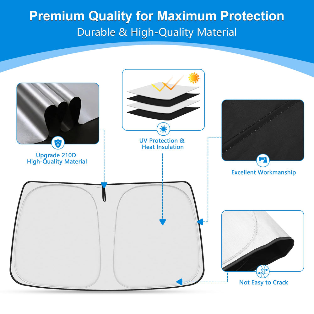 ULROLIT installed on van front reducing interior heat and glare