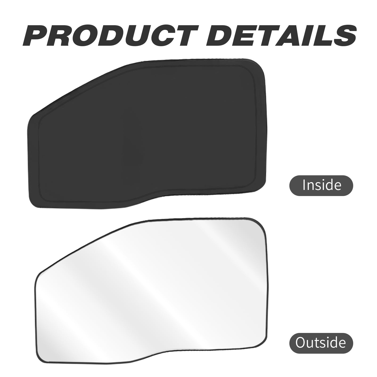 ULROLIT shade beside ruler showing dimensions and scale benefit: confirms custom-fit sizing