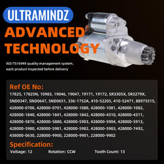 ultramindz starter electrical terminals detail for secure power connections