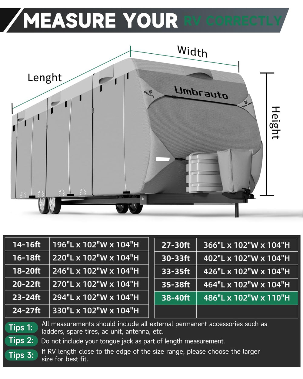Umbrauto cover shedding rain on trailer exterior demonstrating waterproof performance