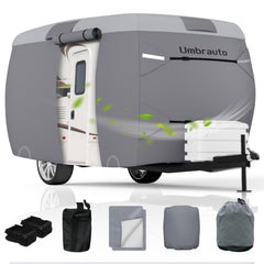 Umbrauto front view of top cover showing full protective fit and weather resistance