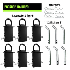 UMIRO D-ring installed in a stake pocket providing a secure trailer attachment point