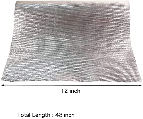 Ummickl mat installed under car hood protecting components from radiant heat